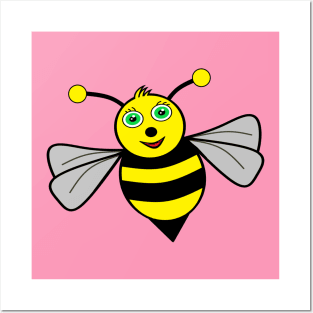 Cute Little Bee Posters and Art